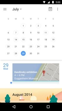 Google Calendar on Android.