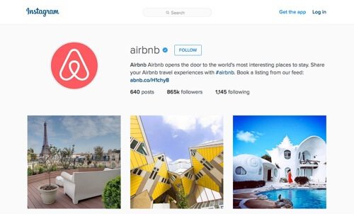 Airbnb on Instagram.