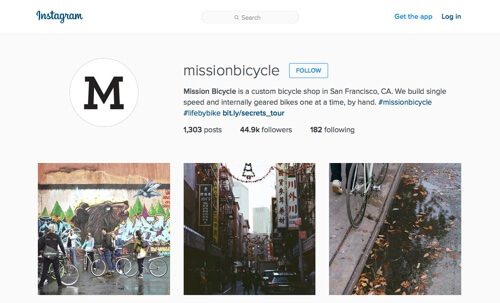 Mission Bicycle on Instagram.