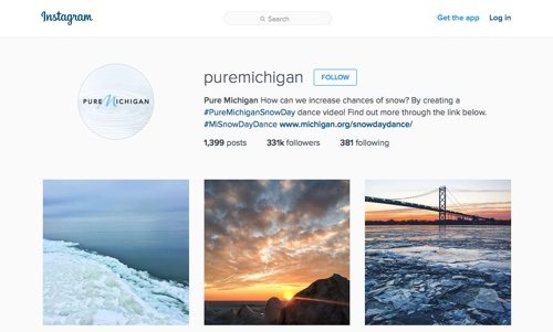 Pure Michigan on Instagram.