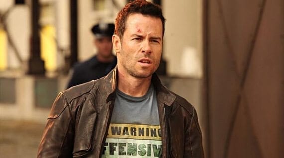 Ecommerce merchants often struggle with content-marketing ideas. But there are actually endless sources of inspiration. For example, a t-shirt retailer could note a t-shirt in a movie. This "Warning Offensive" t-shirt, from the movie Lockout, could spark the idea for an article about t-shirts from science fiction movies.?