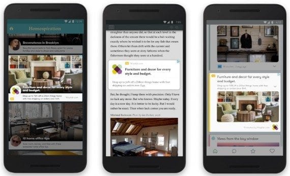 For display ads, Google will use content from advertisers and automatically generate ads that fit the medium, whether an app or a website, image or text. <em>(Click image to enlarge.)</em>