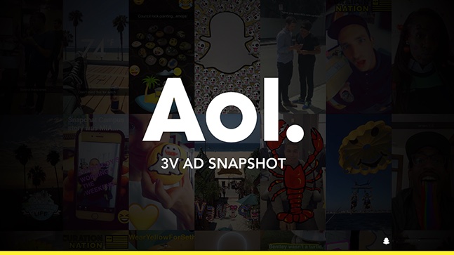 AOL Snapchat Campaign.