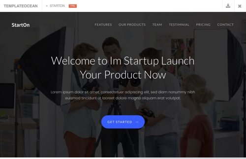 Start-Up Landing Page Template.