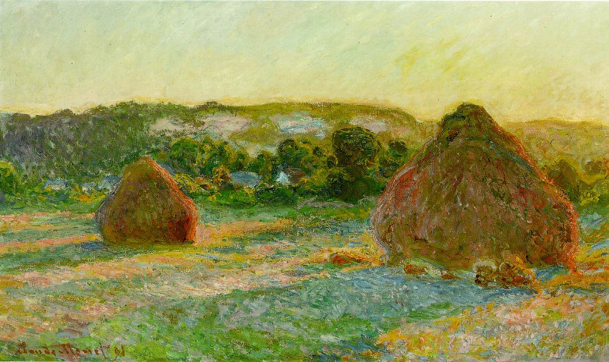 Monet’s “Wheatstacks (End of Summer).” <em>Image: The Art Institute of Chicago.</em>
