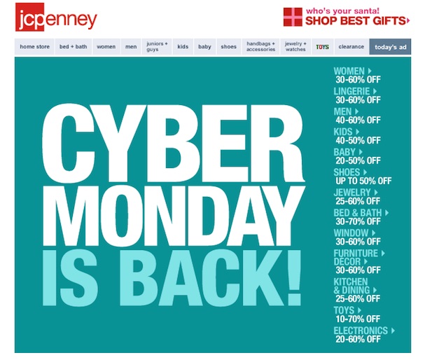 This email from JC Penney may not be engaging enough for subscribers to open or click