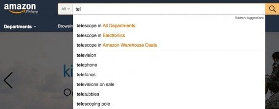 Without ARIA, autocomplete fields, such as this example from Amazon, are extremely difficult for screen-reader users. 