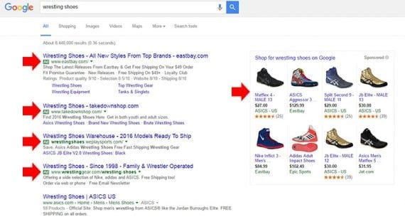 Google AdWords is one of the leading PPC vehicles. Ads appear on search engine results pages, and you only pay when a shopper clicks to your page.