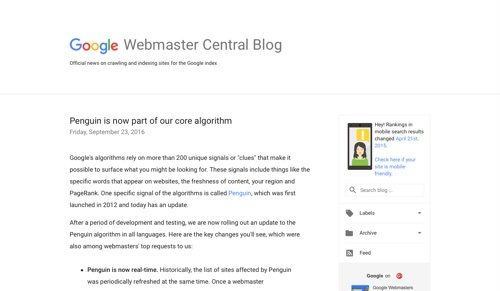 Google Webmaster Central Blog.