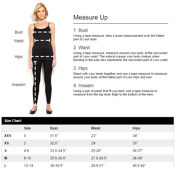 Kohl’s provides illustrative instructions on how to measure for a proper fit.