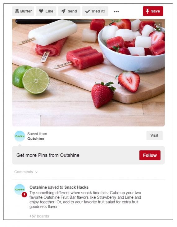 Outshine wants you to try cutting up fruit bars and making a fruit salad.