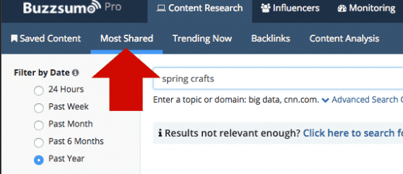BuzzSumo has several features, including a Most Shared tool, for identifying popular content for a given topics.
