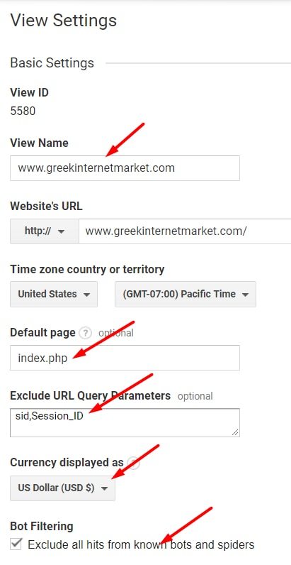Give your View a descriptive name, such as your home page URL.
