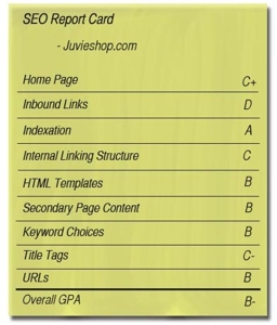 SEO report card for Juvieshop.com