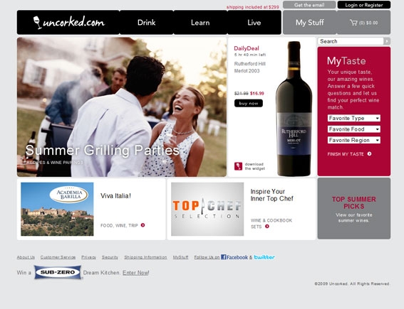 Uncorked Home Page