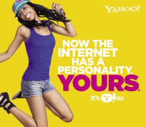 Sample from the new Yahoo! advertising campaign.