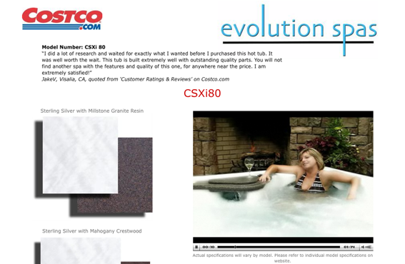 Screen capture of a sample video for Costco.