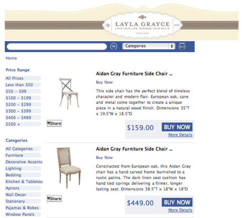Layla Grayce products on ShopTab.