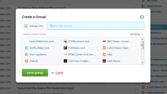 "Create a Group" screen.