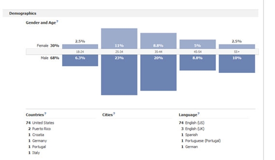 Facebook Insights provides surprisingly good demographic information about users.