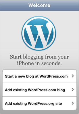 WordPress app.