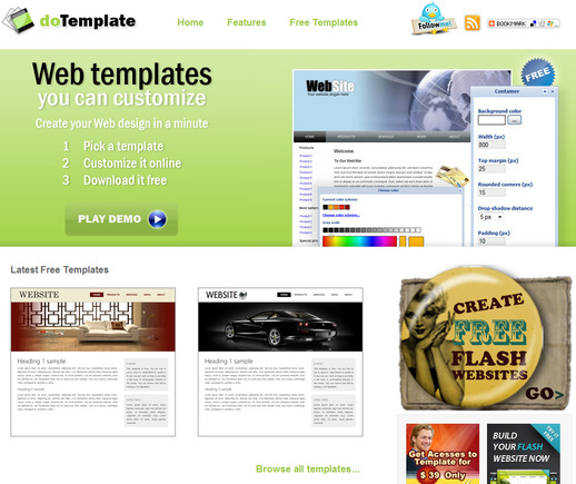 DoTemplate home page.