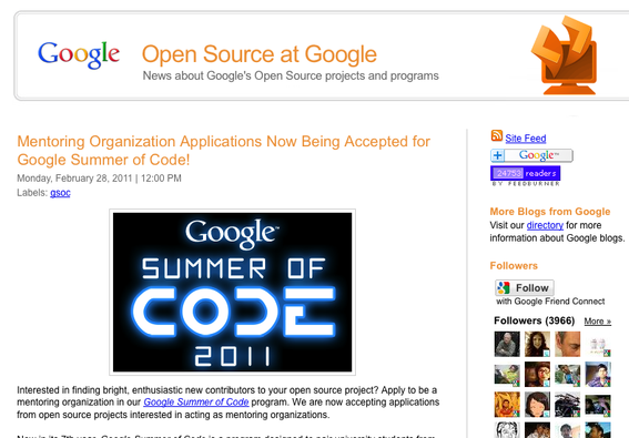 Open Source at Google.