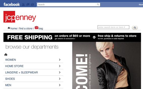 J. C. Penney store, on Facebook.