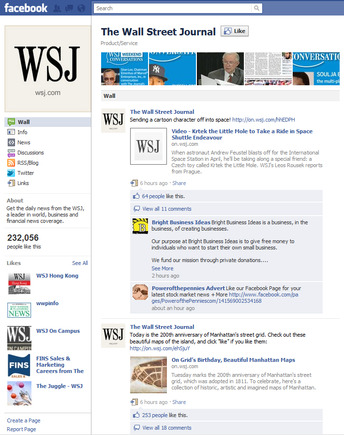 Wall Street Journal on Facebook.