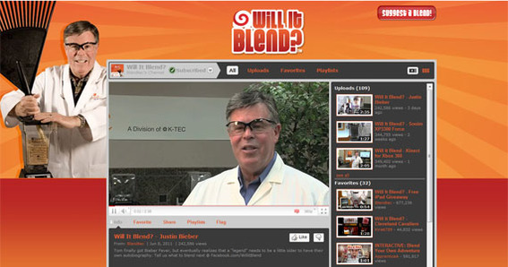  Blendtec's Will it Blend channel on YouTube has more than 390,000 subscribers and 6.8 million views.