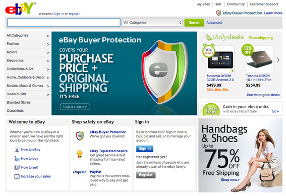 eBay is the world's largest online marketplace.