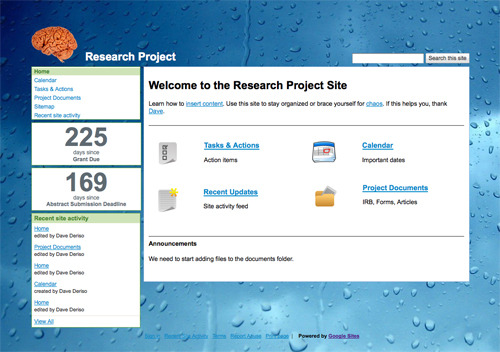 Research Project Template.
