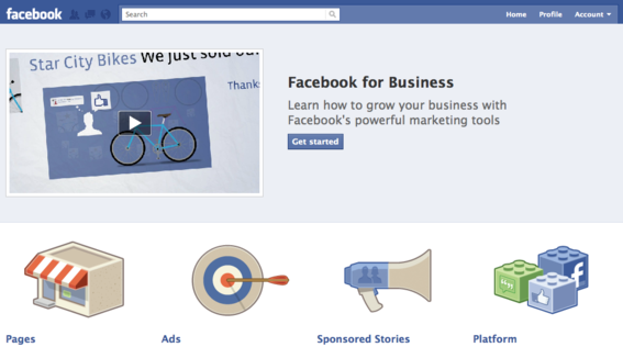 Facebook for Business is a separate educational resource website.