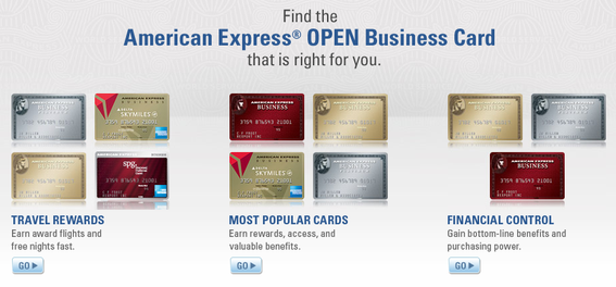 American Express offers different cards, perks and benefits in its "Open" business card promotion.