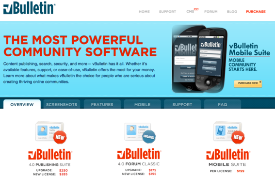 vBulletin is available for purchase via low-cost license.