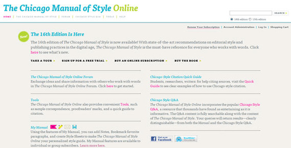 The Chicago Manual of Style may be the best choice for general online businesses.