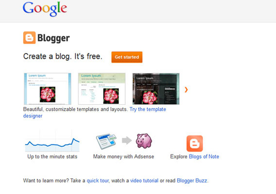 Blogger is Google's free, hosted blogging platform.