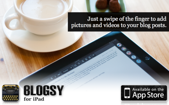 Blogsy is a blogging app designed specifically for iPad.