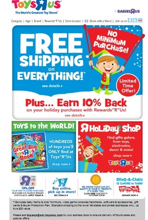 Toys“R”Us is already showcasing competitive offers.