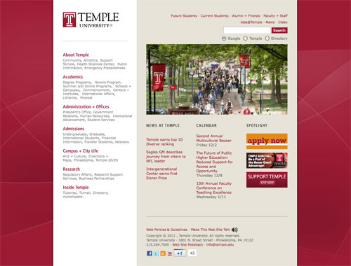 Temple University.