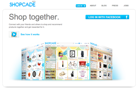 Shopcade is a personalized Facebook social shopping application.