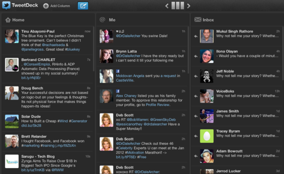 Twitter owned app Tweetdeck has undergone a similar redesign.
