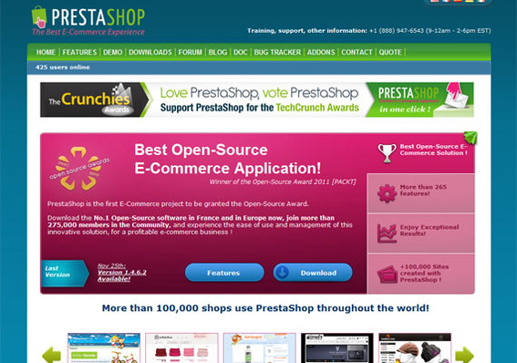 With more than 100,000 stores using PrestaShop, it is a clear leader.