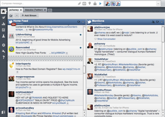 HootSuite's simple user interface makes posting easy.