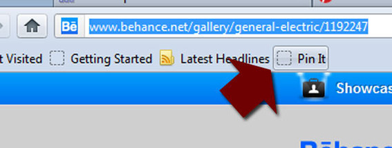 The bookmark bar "Pin It" button may be the easiest way to pin.