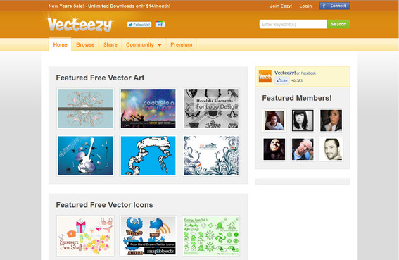 Vecteezy contains a large library of free vector images.