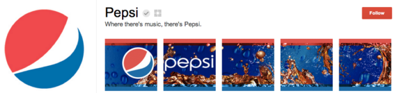 Pepsi used one image to create a banner effect.