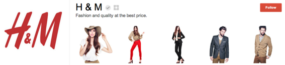 Fashion retailer H&M features clothing styles.