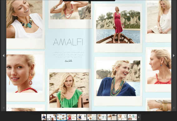 The Stella & Dot Spring 2012 look book is optimized for tablet viewing.