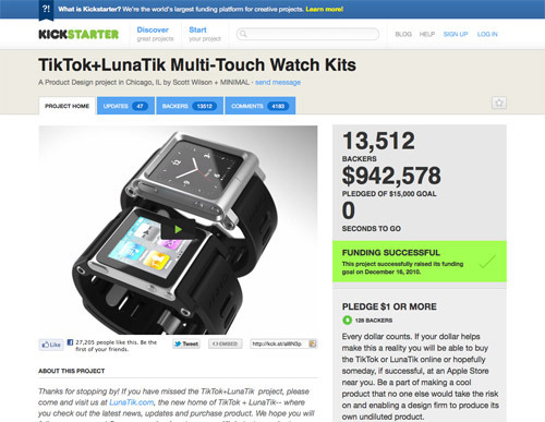 TikTok+LunaTik Multi-Touch Watch Kits.